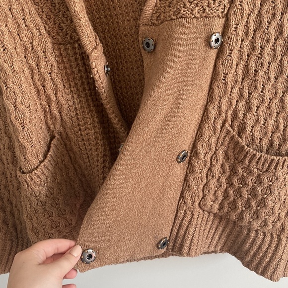 Madewell shawl collar cable knit cardigan Sz small - Picture 5 of 7